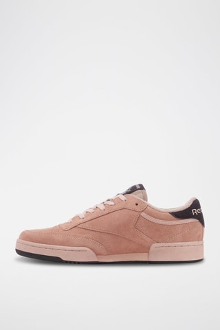 Nubuck Skateboardschoenen Club C - Koraalrood