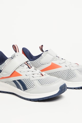 Leren Hardloopschoenen Road Supreme 4.0 Al - Lichtgrijs en Marineblauw