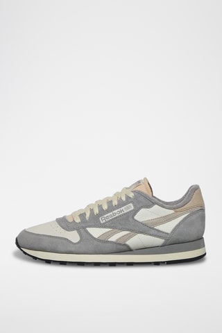 Leren Trainingsschoenen Classic Leather - Donkergrijs