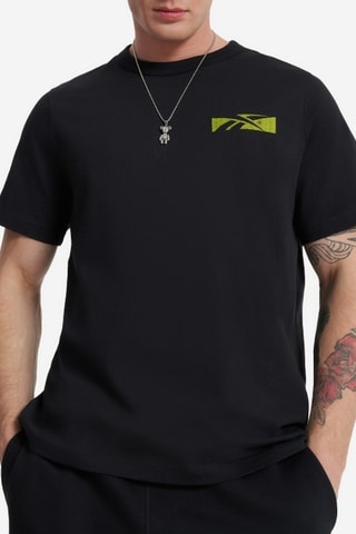 Wijd T-shirt Not A Spectator - Zwart
