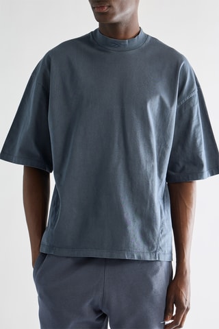 Oversized T-shirt - Petrolblauw