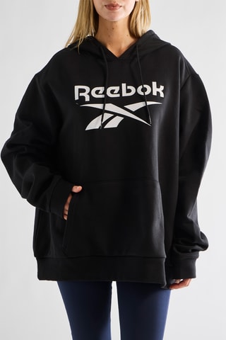Fleece Sweater met Capuchon - Zwart