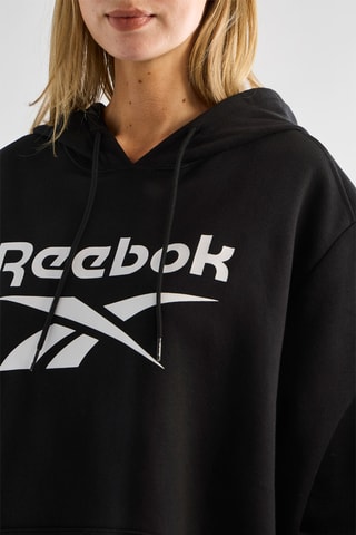 Fleece Sweater met Capuchon - Zwart