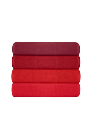 Verstevigd Katoenen Hoeslaken 155 Draad/cm² Tonne Rosse - Bordeauxrood