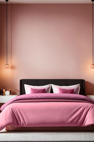 Verstevigd Katoenen Dekbedovertrek 155 Draad/cm² Tonne Roze - Roze