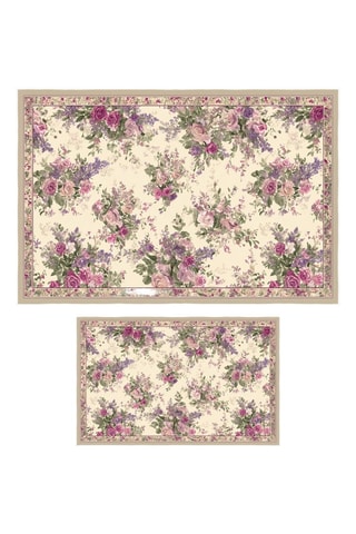 2 Badmatten - Roze - 50 x 60 cm en 60 x 100 cm