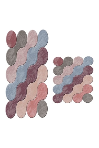 2 Badmatten - 
Multicolor - 50 x 60 / 60 x 100 cm