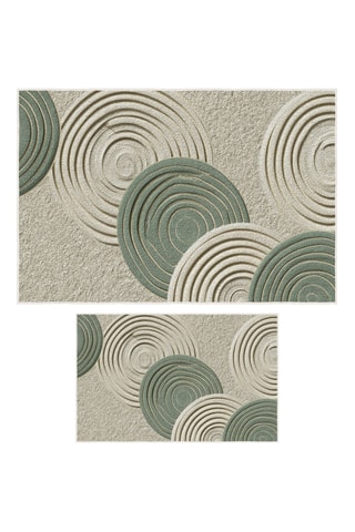 2 Badmatten Asr41 - Groen - 50 x 60 / 60 x 100 cm