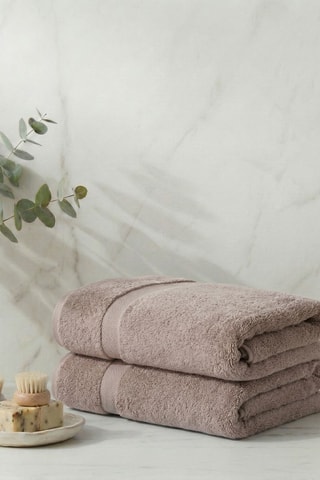 2 Douchelakens Singular V2 - Beige - 70 x 140 cm