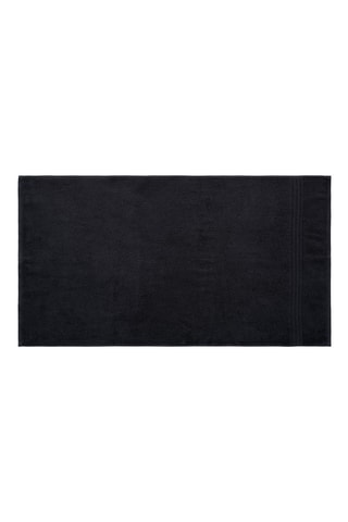 4 Gastendoekjes List - Zwart - 50 x 90 cm