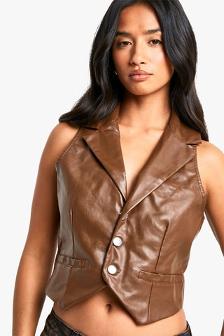 Mouwloos Vest - Bruin