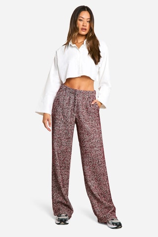 Broek Hoge Taille - Rood