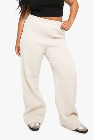 Broek Straight Hoge Taille - Beige