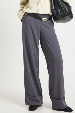 Pantalon wide legs - Anthracite