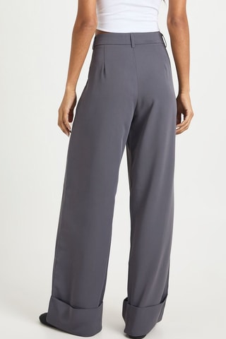Pantalon wide legs - Anthracite
