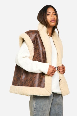 Veste sans manches - Marron