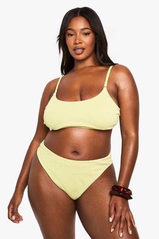 Bikinibroekje Hoge Taille - Olijfgroen