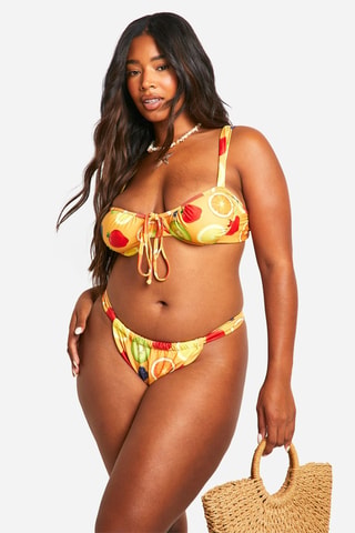 Bikinibroekje Hoge Taille - Oranje