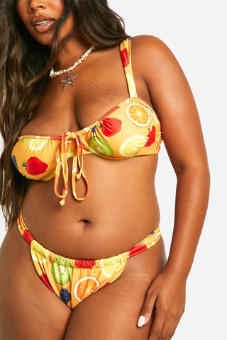 Bikinibroekje Hoge Taille - Oranje