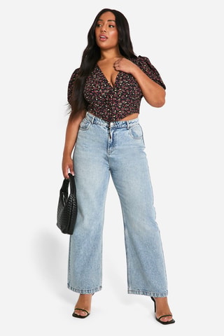 Crop top - Noir et rouge