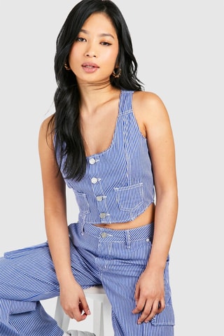 Crop Top - Kobaltblauw