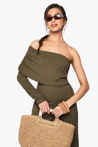 Asymmetrische Jumpsuit - Kaki