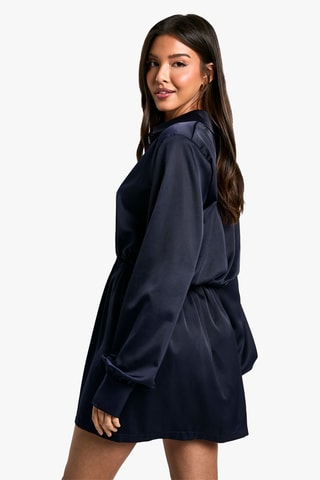 Robe chemise - Bleu marine