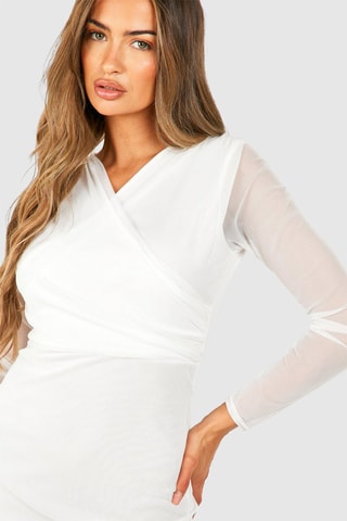 Robe fourreau - Blanc