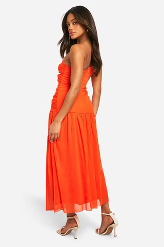 Asymmetrische jurk - Oranje