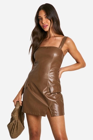 Robe droite - Marron