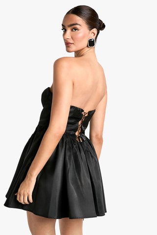 Strapless Jurk - Zwart