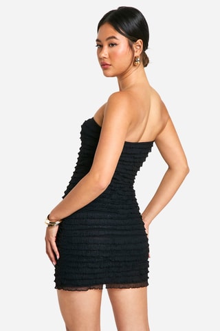 Strapless Jurk - Zwart