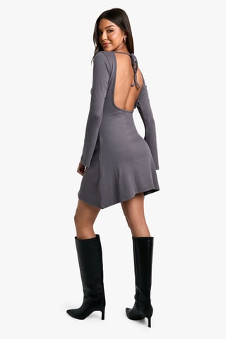 Robe droite - Gris foncé