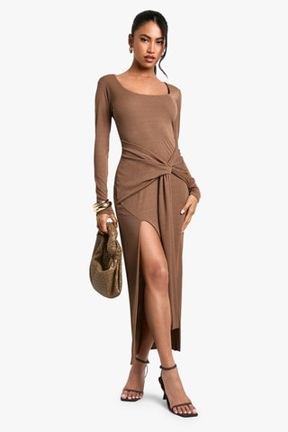 Robe longue - Marron