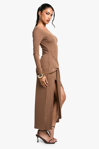 Robe longue - Marron