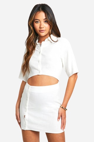 Blouse-jurk - Ecru