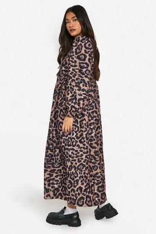 Robe midi - Marron