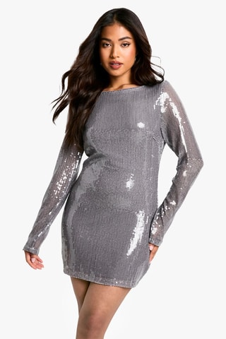 Robe fourreau - Gris