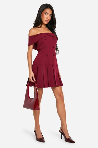 Robe taille basse - Bordeaux