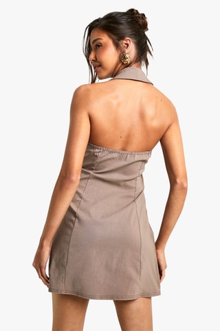 Robe portefeuille - Taupe