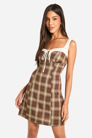 Robe droite - Marron