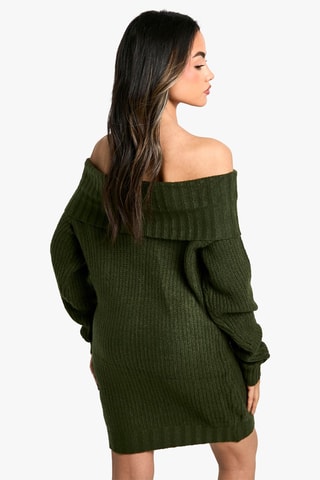 Robe pull - Vert foncé