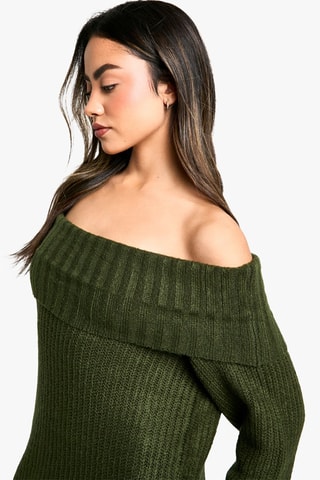 Robe pull - Vert foncé