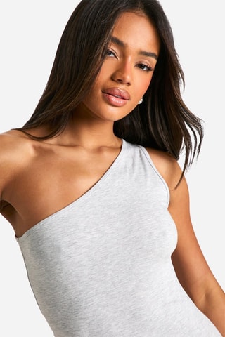 Robe asymétrique - Gris chiné