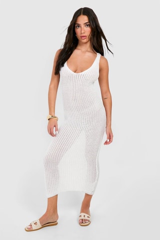 Robe midi - Ecru