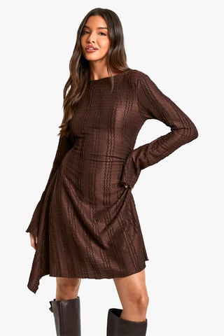 Robe droite - Marron