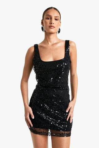 Robe fourreau - Noir