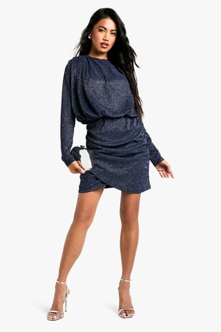 Robe droite - Bleu marine