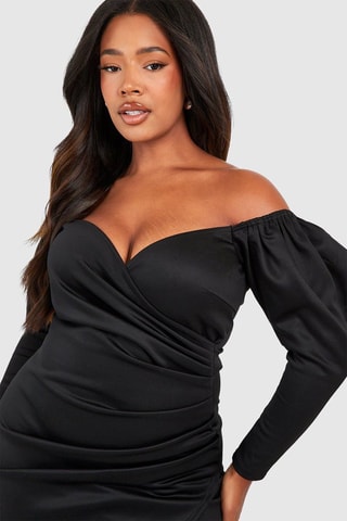 Robe portefeuille - Noir
