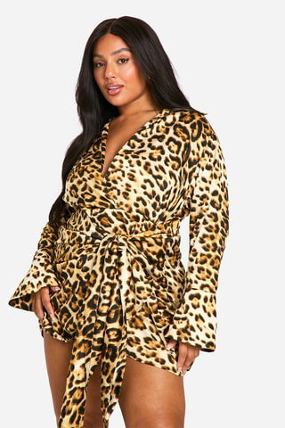 Robe patineuse - Marron clair et marron foncé